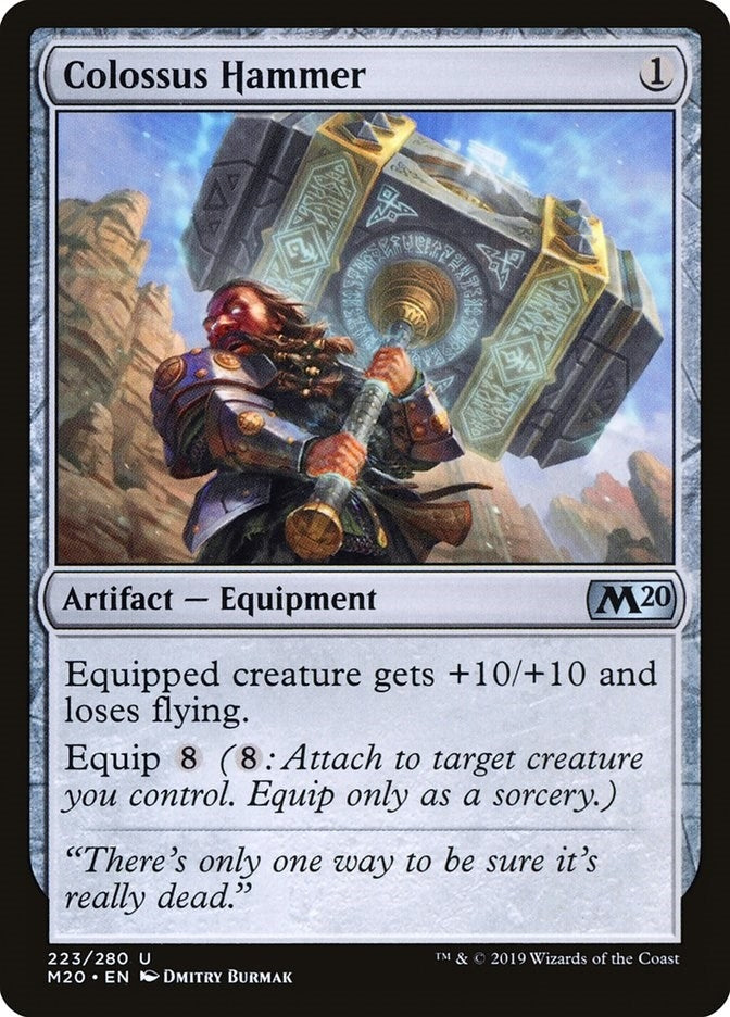 Image for Colossus Hammer (223) (M20) - Magic: The Gathering