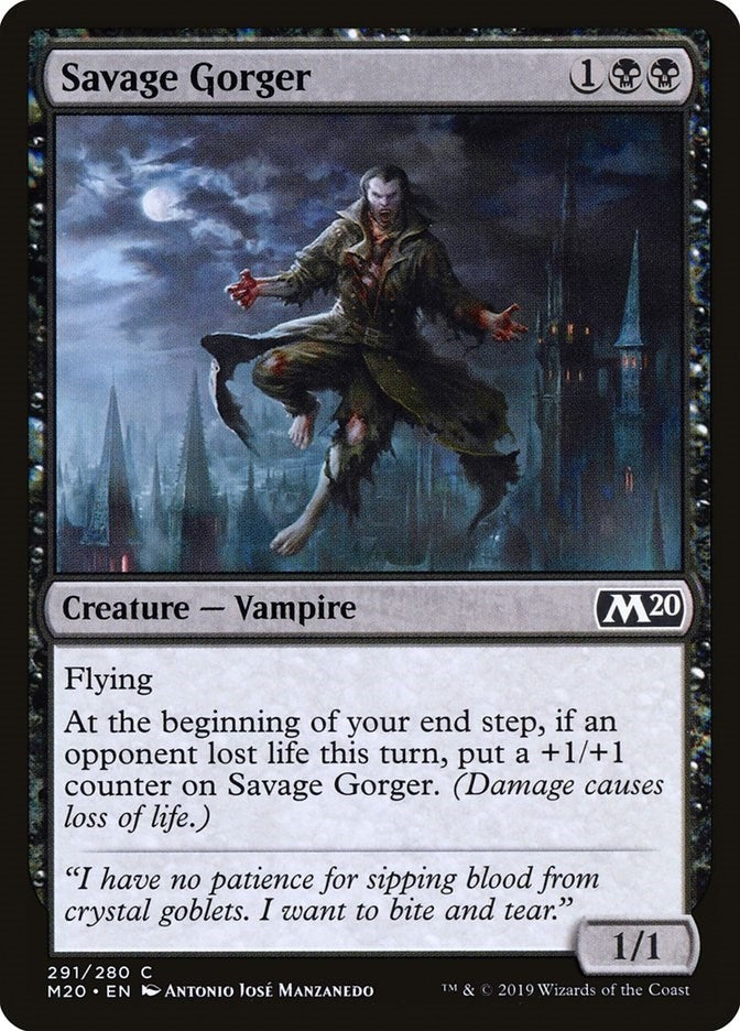 Image for Savage Gorger (291) (M20) - Magic: The Gathering