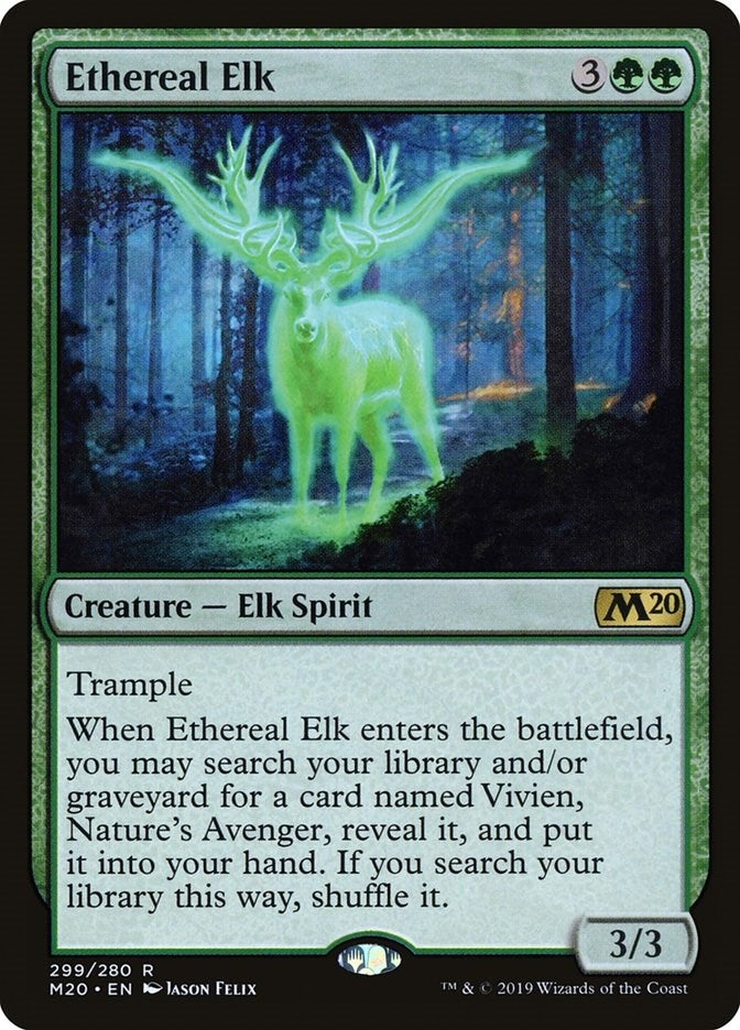Image for Ethereal Elk (299) (M20) - Magic: The Gathering