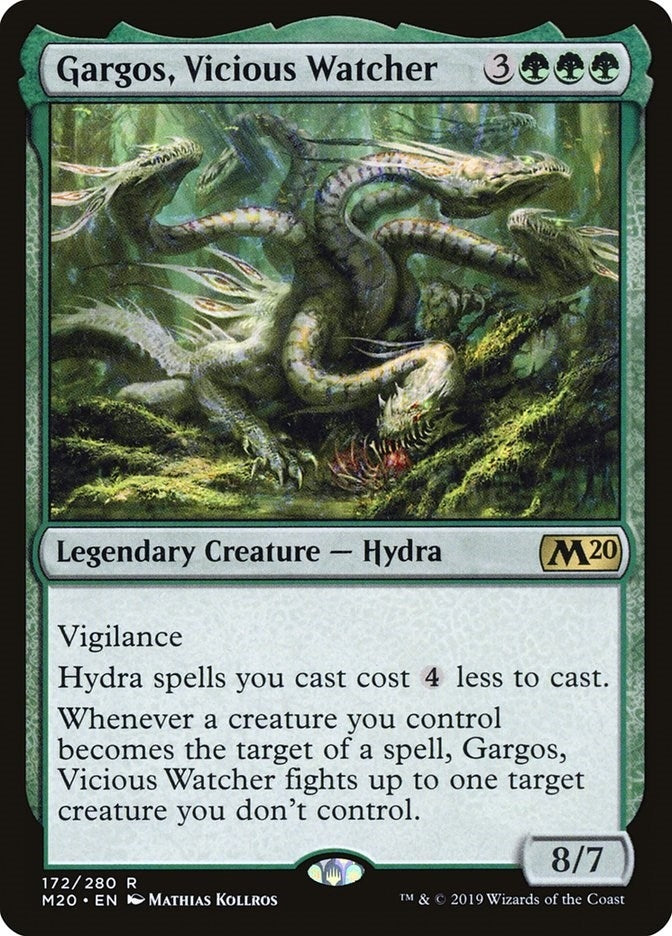 Image for Gargos, Vicious Watcher (172) (M20) - Magic: The Gathering