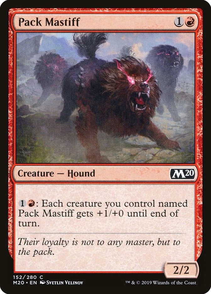 Image for Pack Mastiff (152) (M20) - Magic: The Gathering
