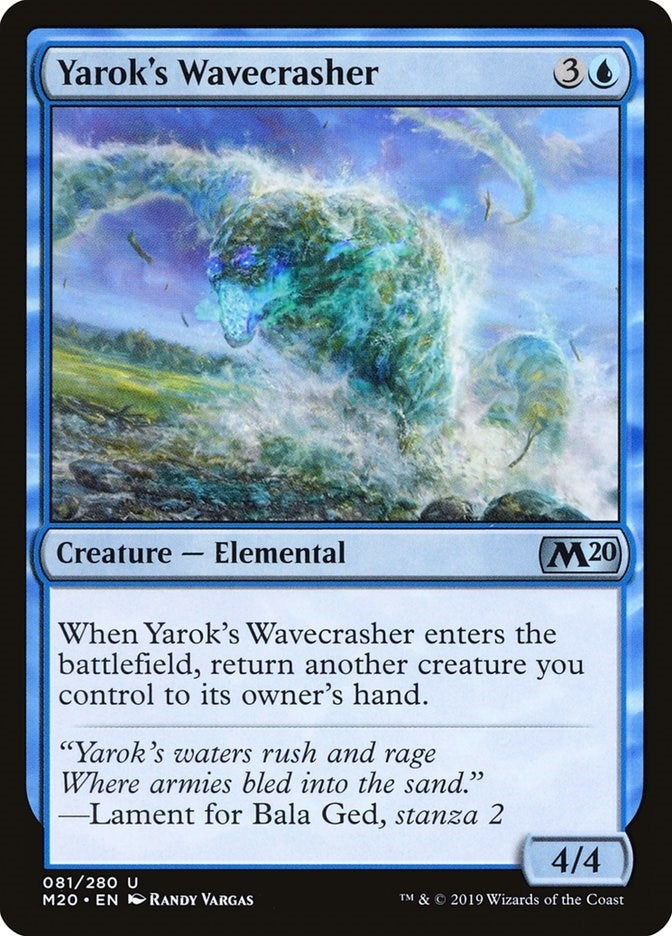Image for Yarok's Wavecrasher (81) (M20) - Magic: The Gathering