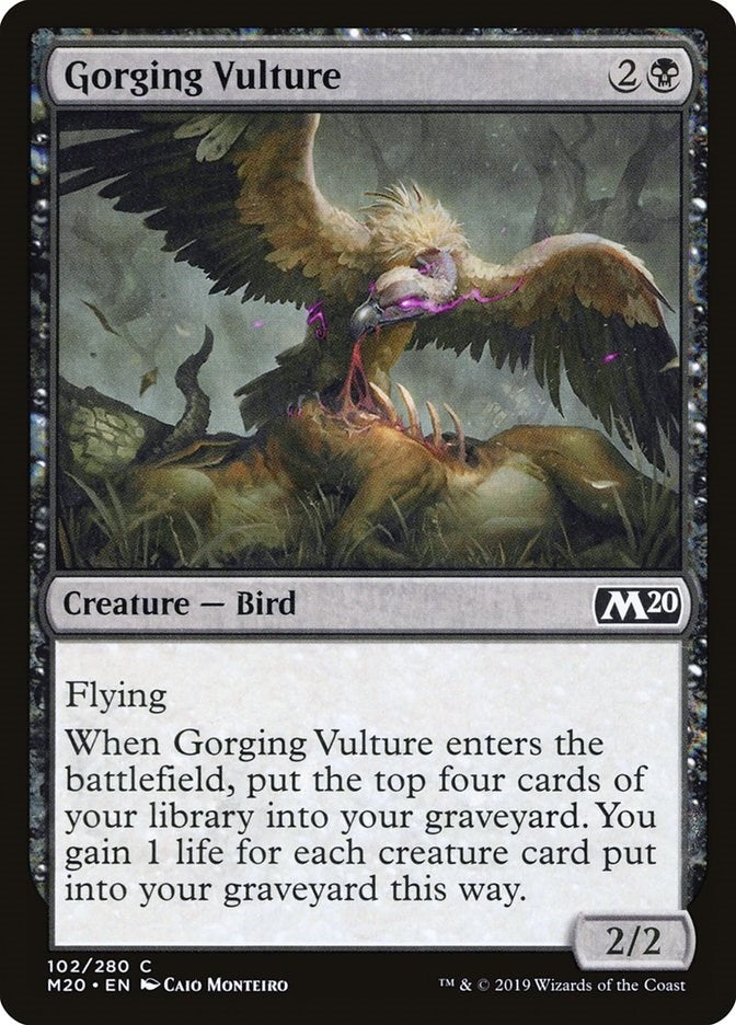 Image for Gorging Vulture (102) (M20) - Magic: The Gathering