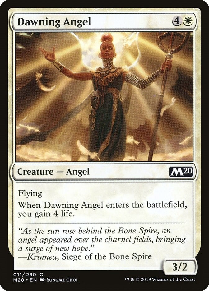Image for Dawning Angel (11) (M20) - Magic: The Gathering