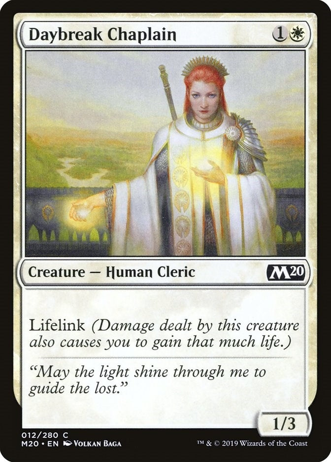 Image for Daybreak Chaplain (12) (M20) - Magic: The Gathering