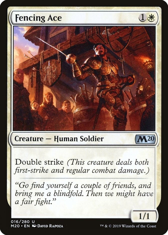 Image for Fencing Ace (16) (M20) - Magic: The Gathering