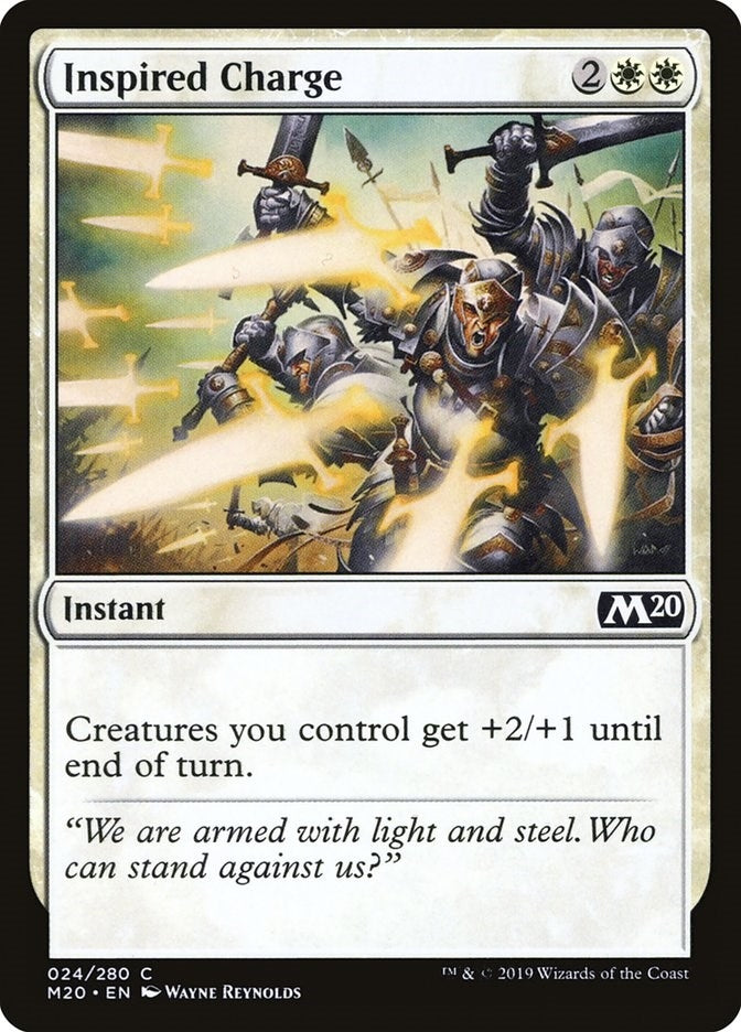 Image for Inspired Charge (24) (M20) - Magic: The Gathering