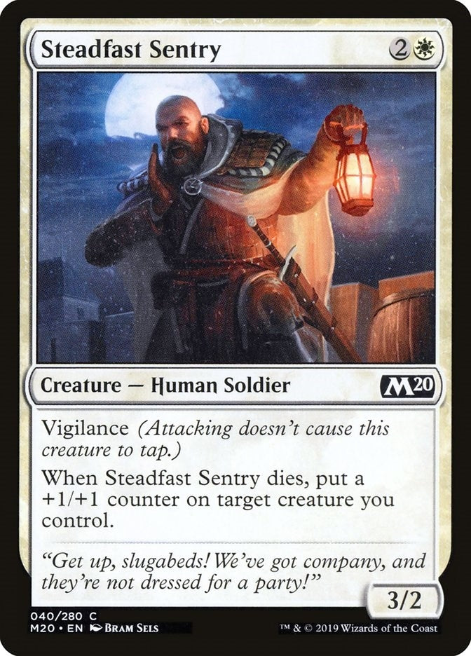 Image for Steadfast Sentry (40) (M20) - Magic: The Gathering