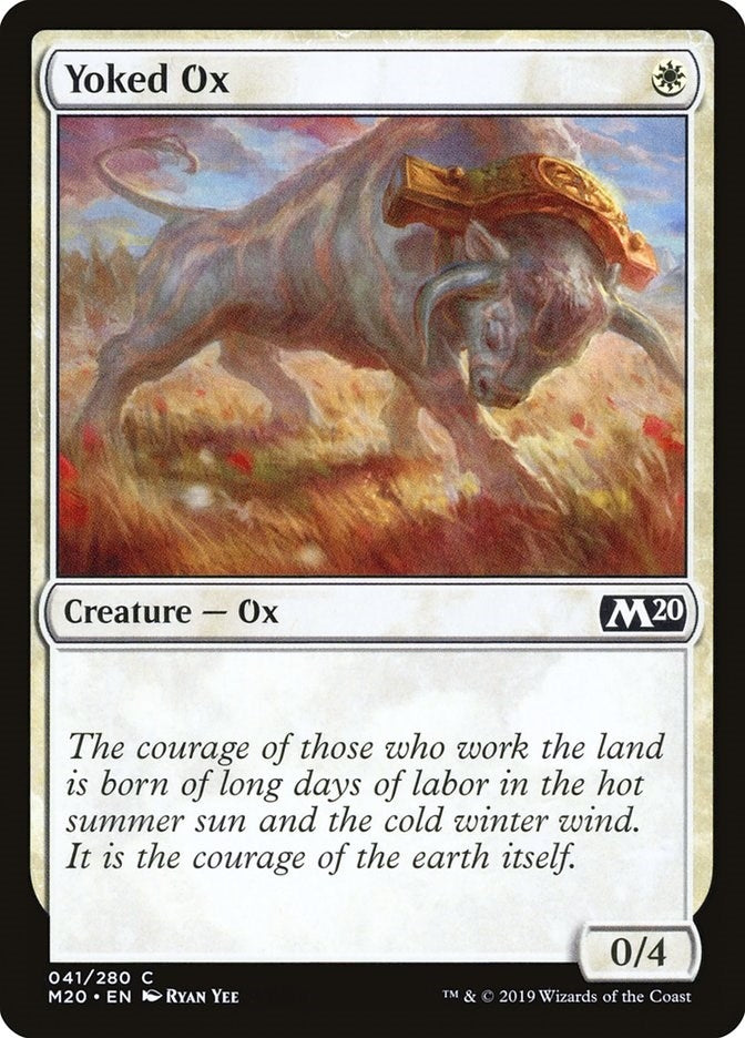 Image for Yoked Ox (41) (M20) - Magic: The Gathering