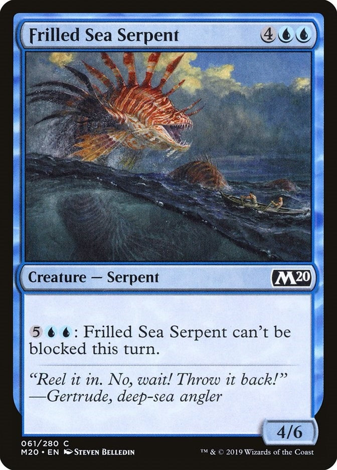 Image for Frilled Sea Serpent (61) (M20) - Magic: The Gathering