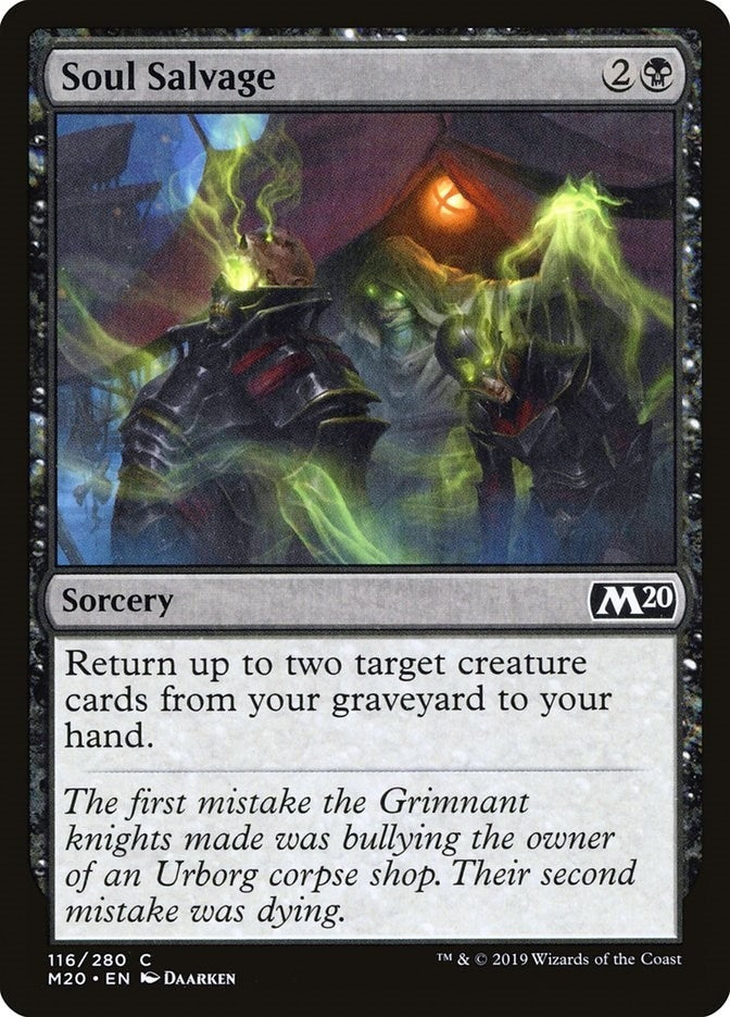 Image for Soul Salvage (116) (M20) - Magic: The Gathering