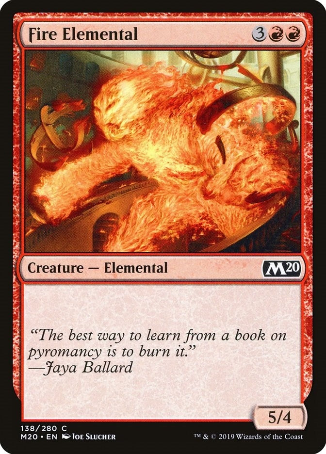 Image for Fire Elemental (138) (M20) - Magic: The Gathering