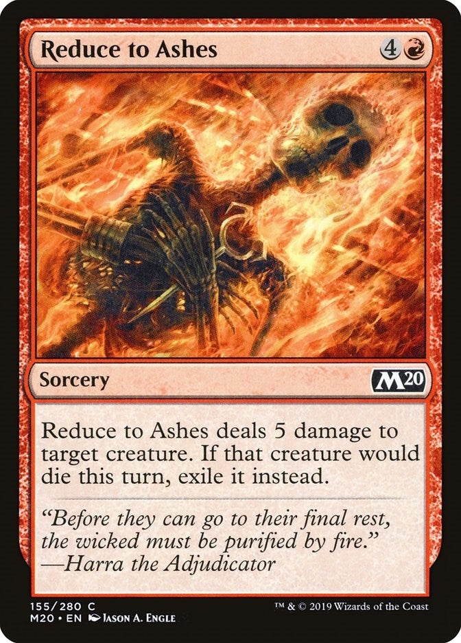 Image for Reduce to Ashes (155) (M20) - Magic: The Gathering