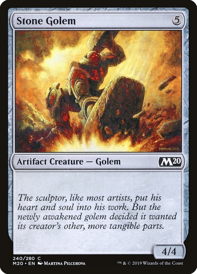 Image for Stone Golem (240) (M20) - Magic: The Gathering