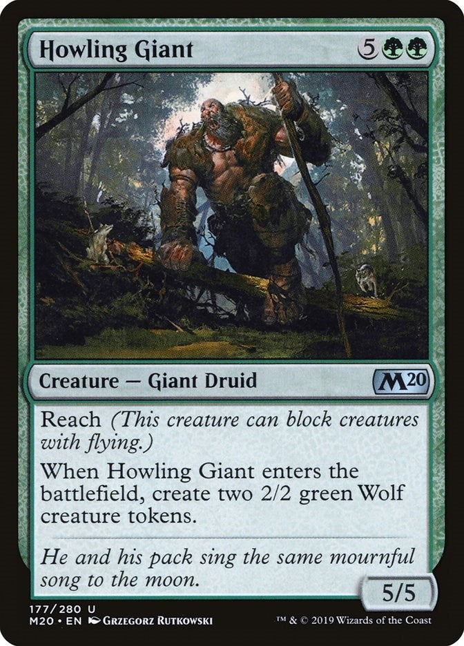 Image for Howling Giant (177) (M20) - Magic: The Gathering