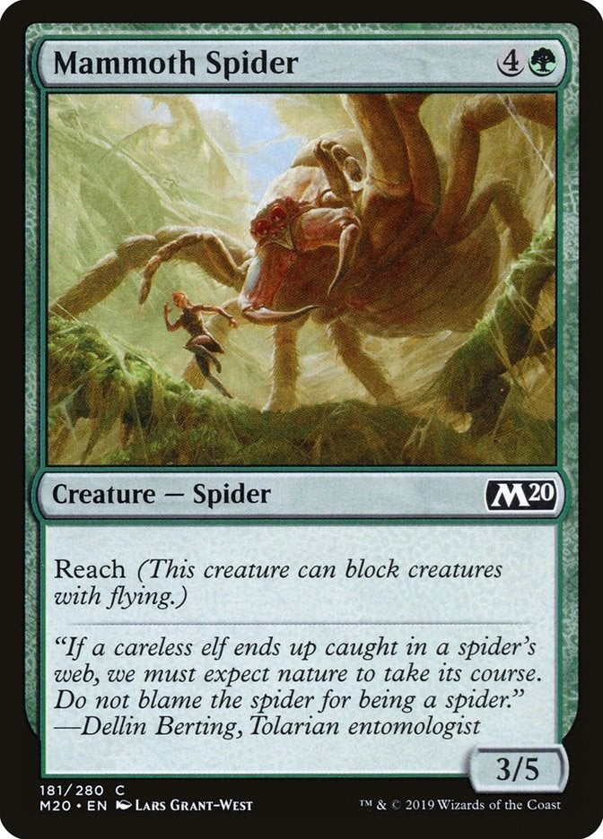 Image for Mammoth Spider (181) (M20) - Magic: The Gathering
