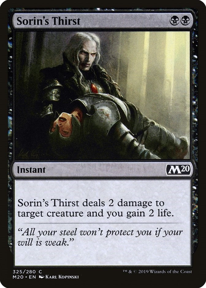 Image for Sorin's Thirst (325) (M20) - Magic: The Gathering
