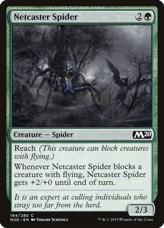 Image for Netcaster Spider (184) (M20) - Magic: The Gathering