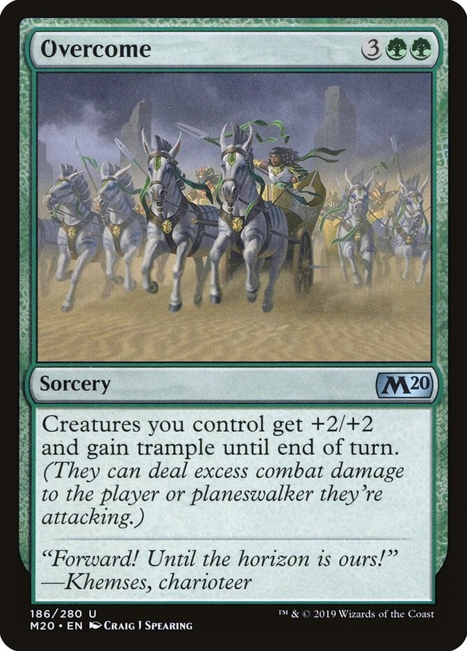 Image for Overcome (186) (M20) - Magic: The Gathering