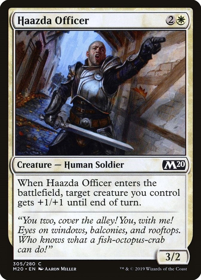Image for Haazda Officer (305) (M20) - Magic: The Gathering