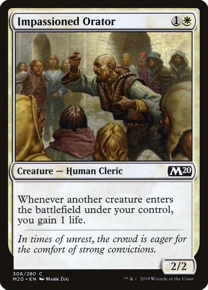 Image for Impassioned Orator (306) (M20) - Magic: The Gathering