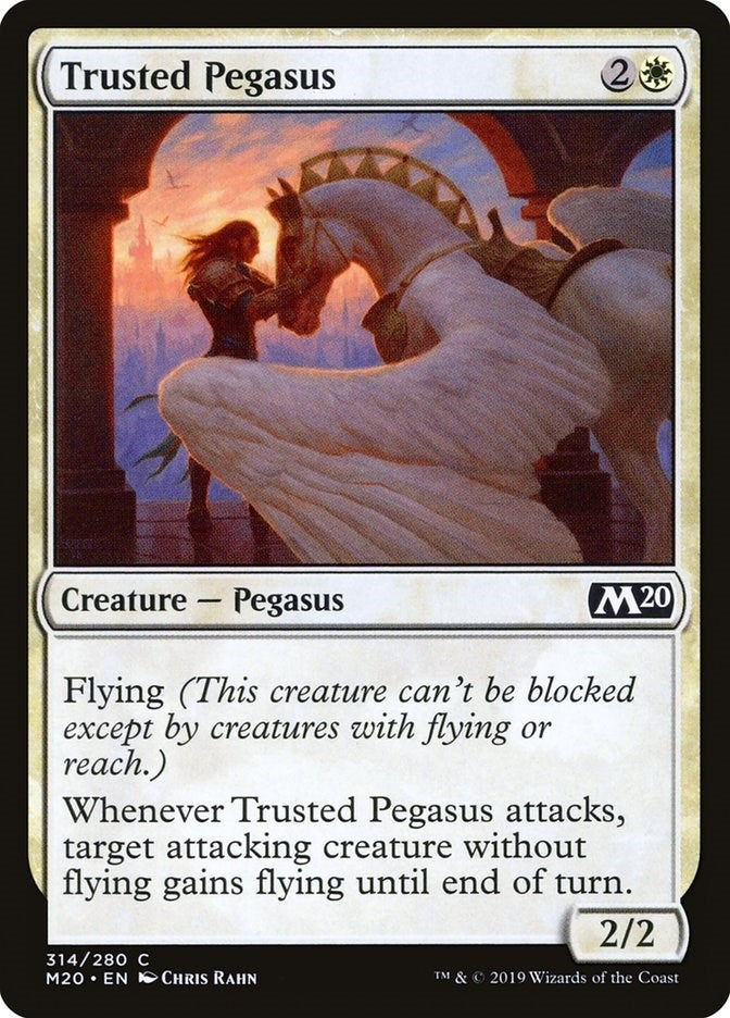 Image for Trusted Pegasus (314) (M20) - Magic: The Gathering