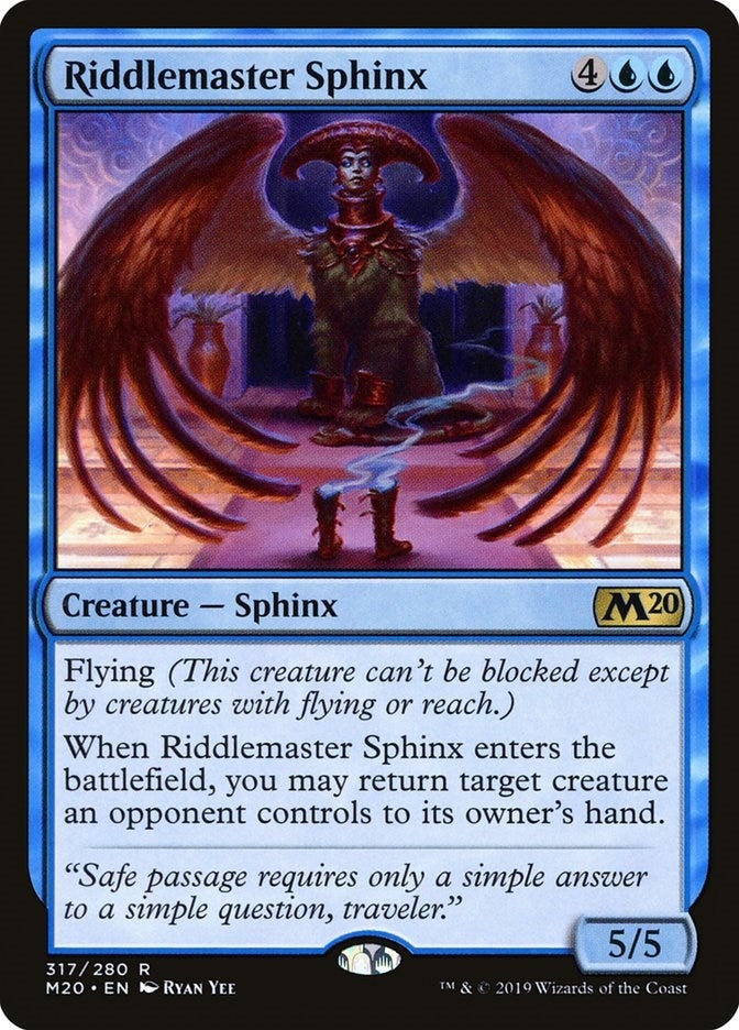 Image for Riddlemaster Sphinx (317) (M20) - Magic: The Gathering