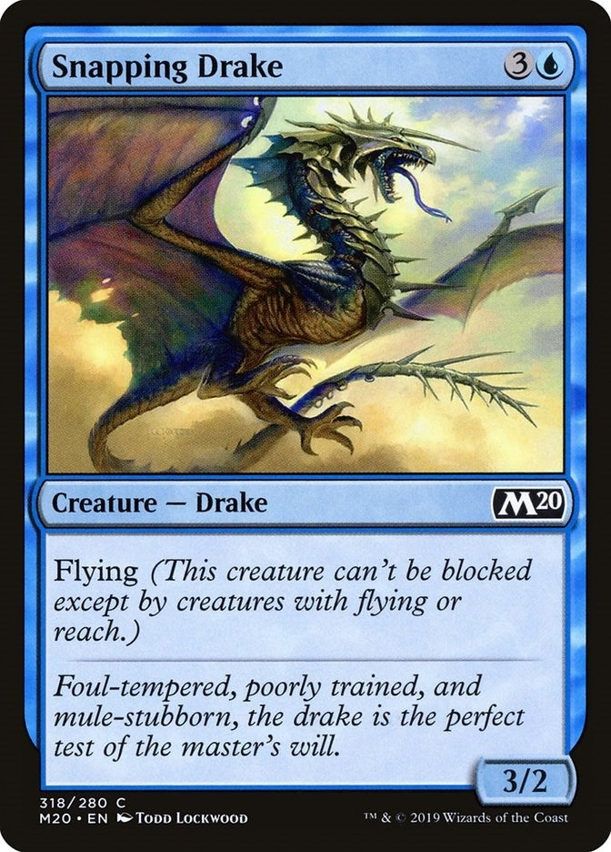 Image for Snapping Drake (318) (M20) - Magic: The Gathering