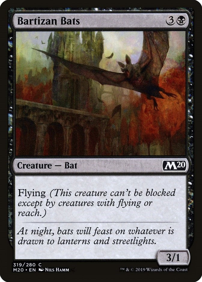 Image for Bartizan Bats (319) (M20) - Magic: The Gathering