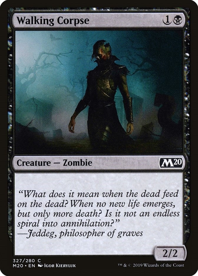 Image for Walking Corpse (327) (M20) - Magic: The Gathering