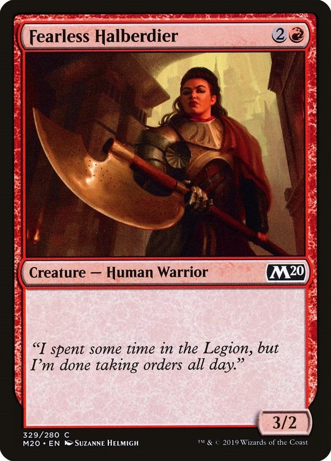 Image for Fearless Halberdier (329) (M20) - Magic: The Gathering