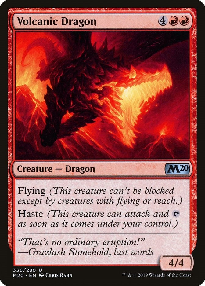 Image for Volcanic Dragon (336) (M20) - Magic: The Gathering