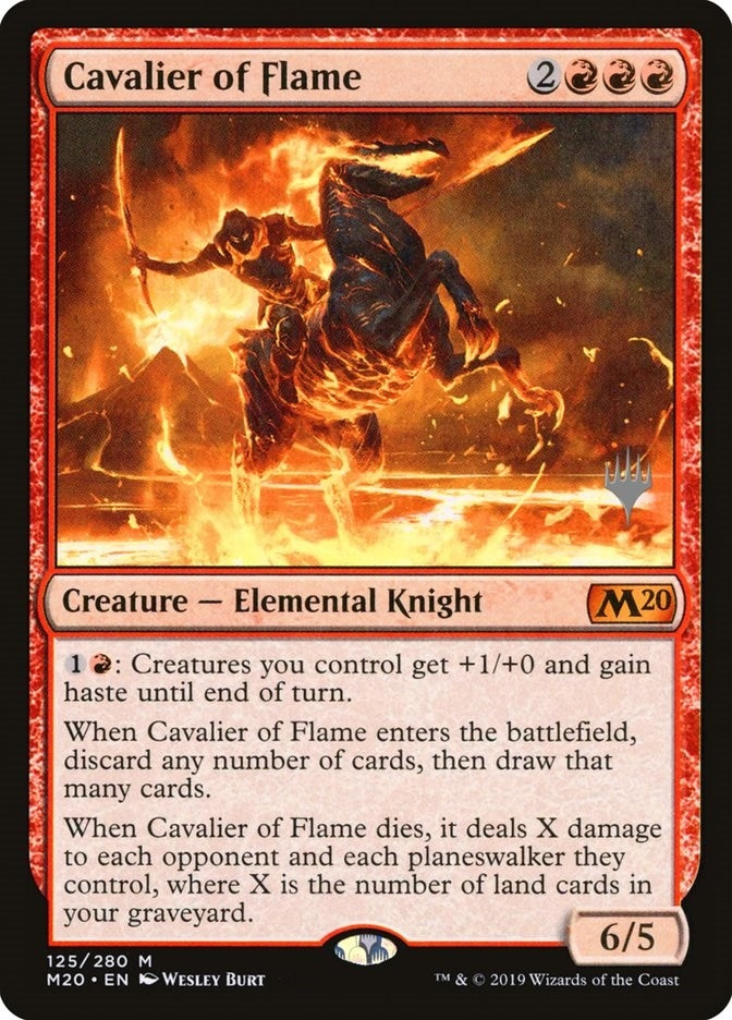 Image for Cavalier of Flame (125) (PPM20) - Magic: The Gathering