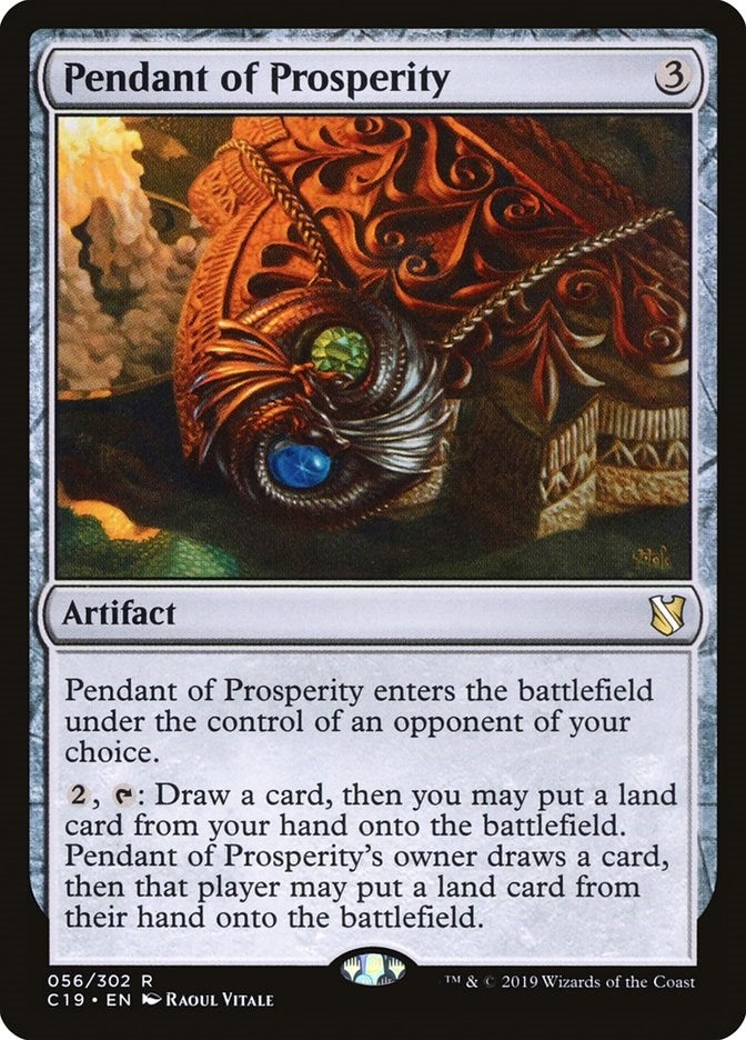 Image for Pendant of Prosperity (56) (C19) - Magic: The Gathering