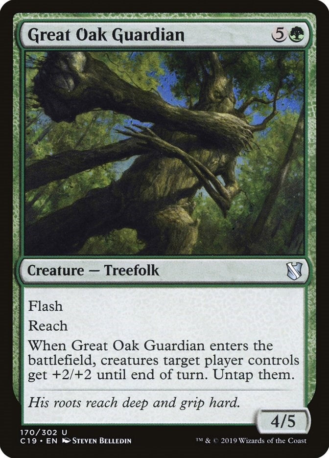 Image for Great Oak Guardian (170) (C19) - Magic: The Gathering
