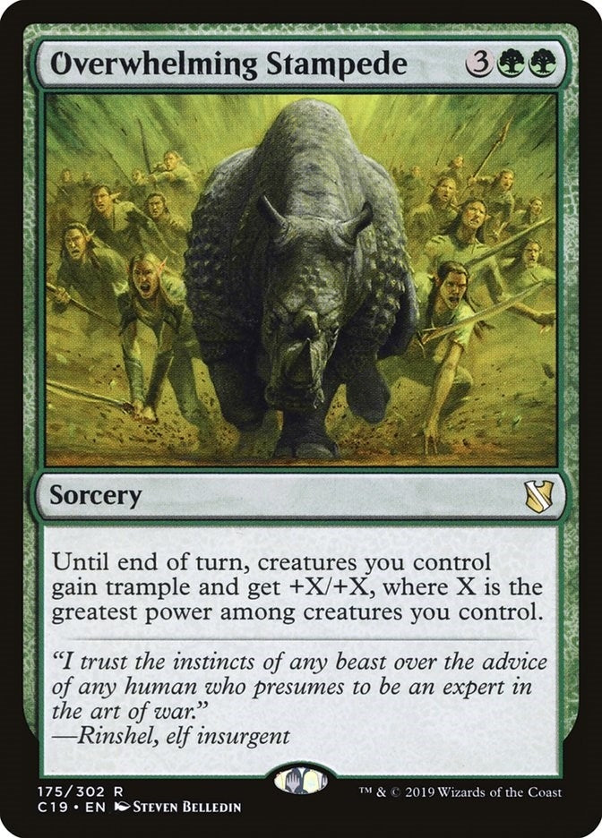 Image for Overwhelming Stampede (175) (C19) - Magic: The Gathering