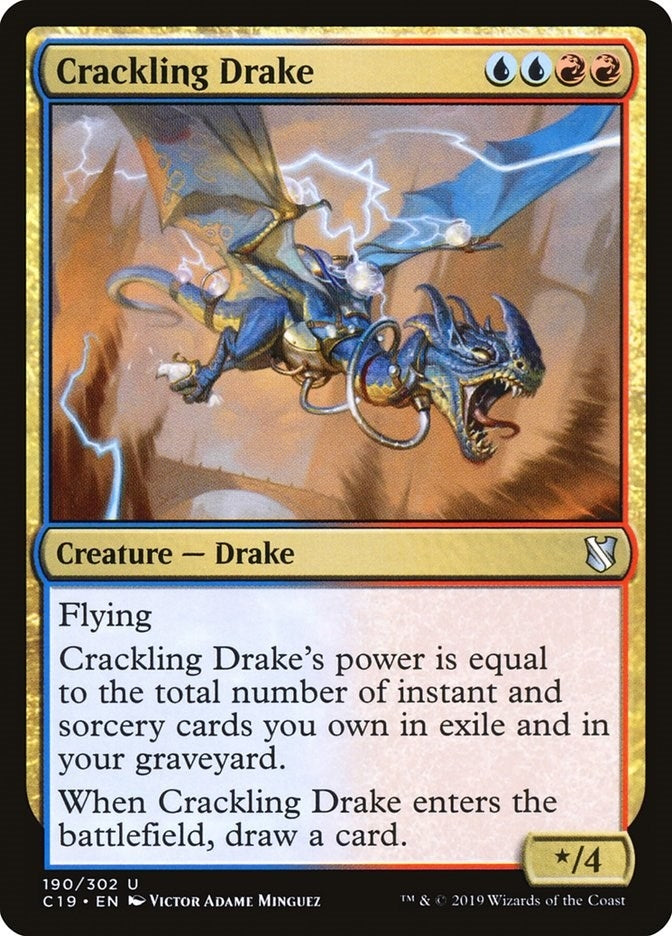 Image for Crackling Drake (190) (C19) - Magic: The Gathering