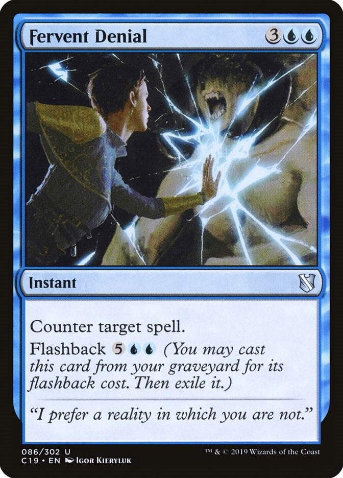 Image for Fervent Denial (86) (C19) - Magic: The Gathering