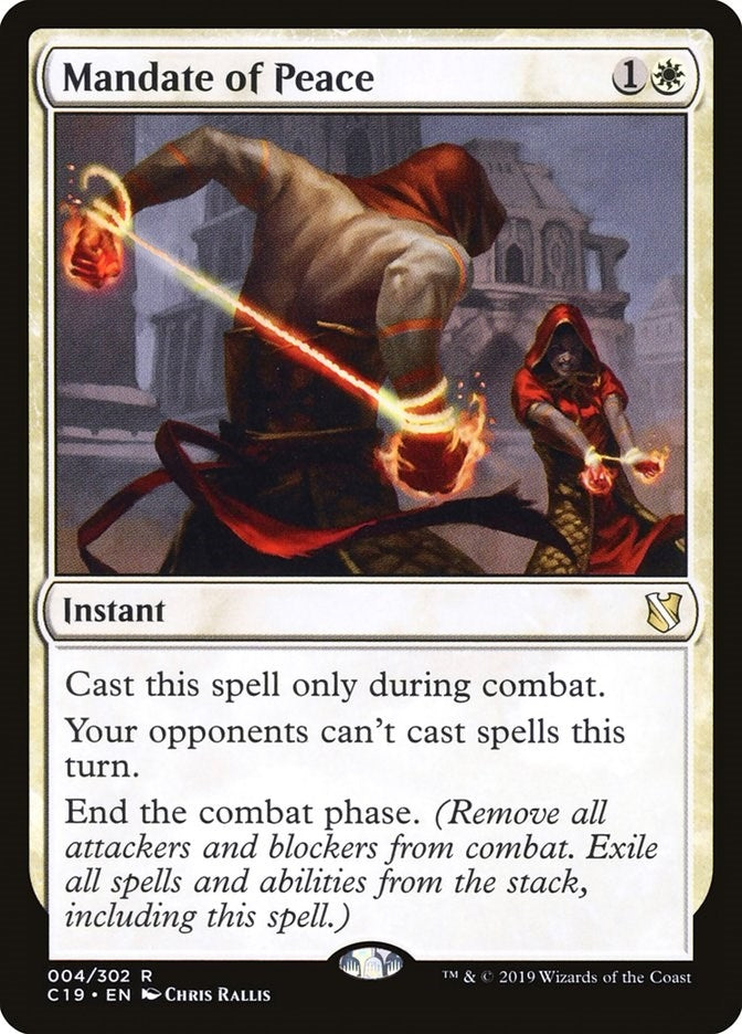 Image for Mandate of Peace (4) (C19) - Magic: The Gathering