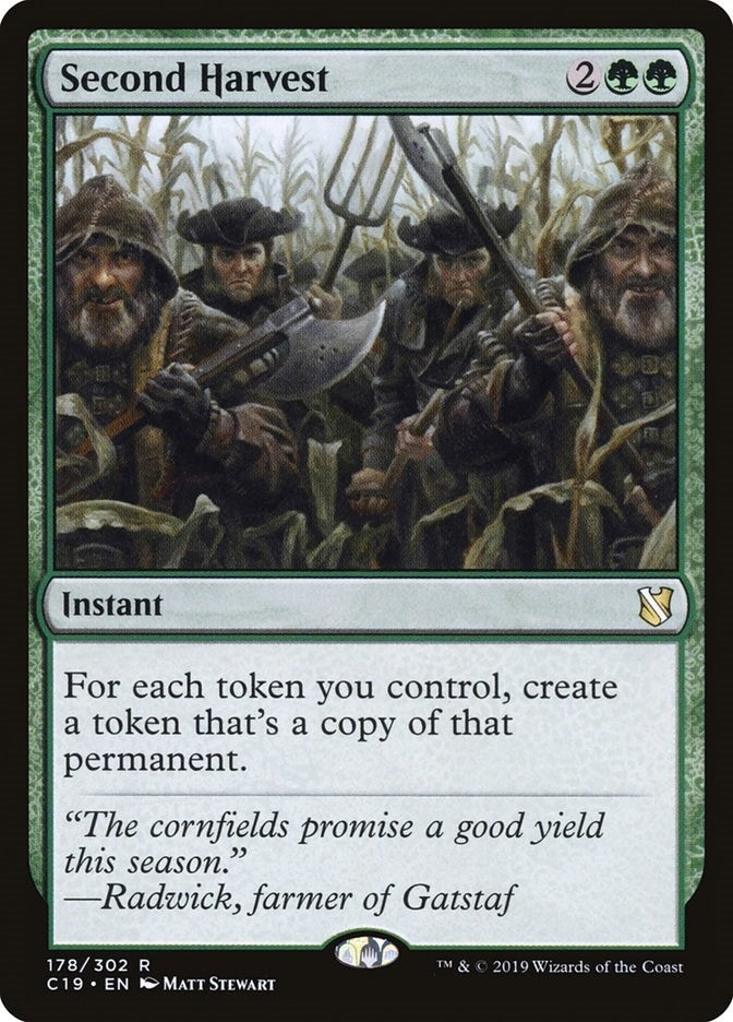 Image for Second Harvest (178) (C19) - Magic: The Gathering