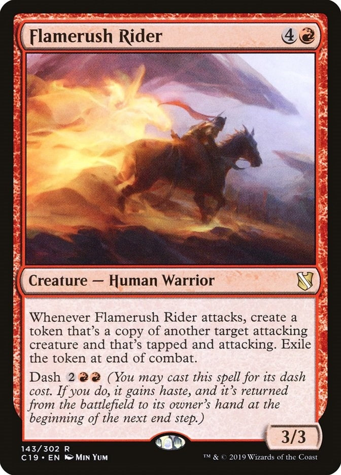 Image for Flamerush Rider (143) (C19) - Magic: The Gathering