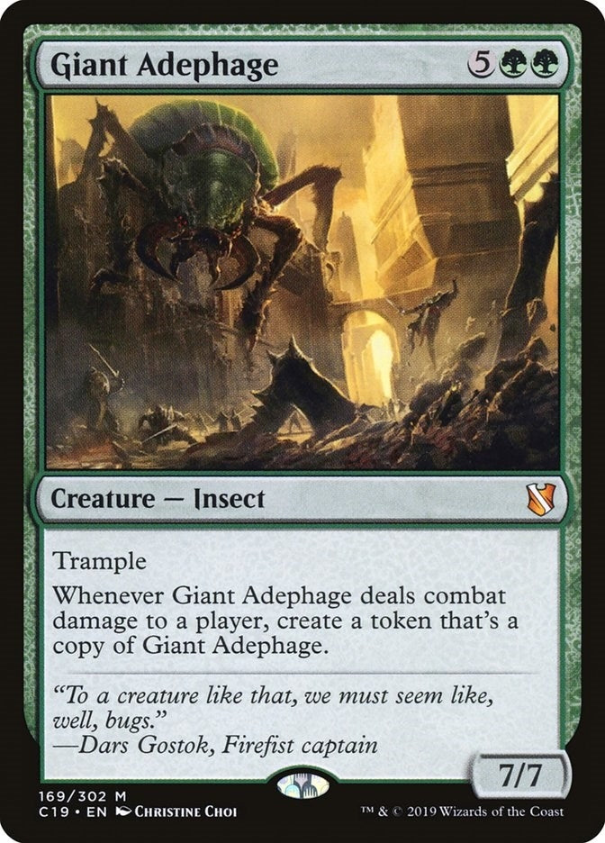 Image for Giant Adephage (169) (C19) - Magic: The Gathering