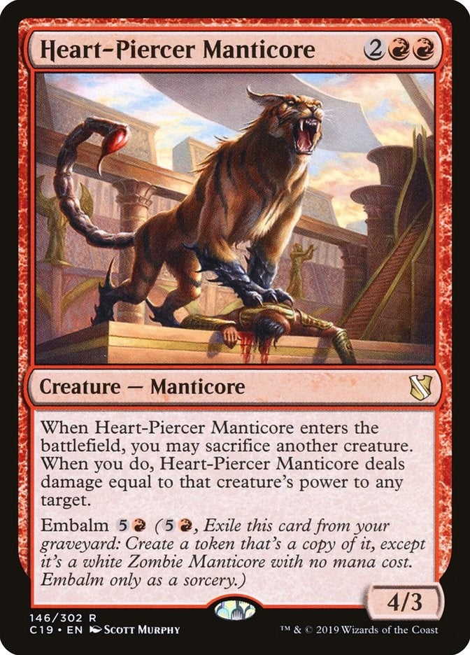 Image for Heart-Piercer Manticore (146) (C19) - Magic: The Gathering
