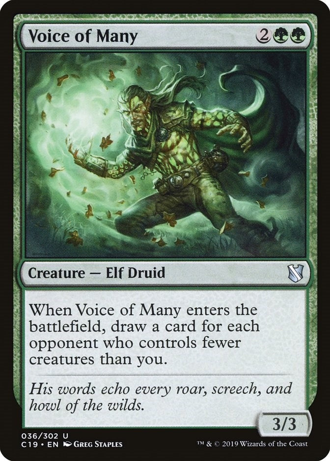 Image for Voice of Many (36) (C19) - Magic: The Gathering