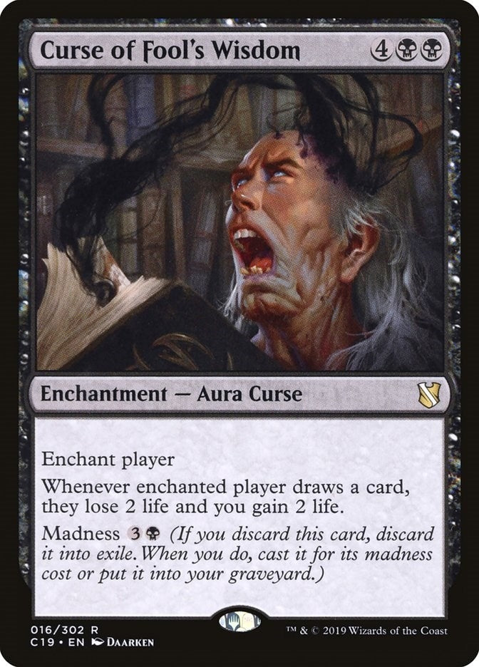 Image for Curse of Fool's Wisdom (16) (C19) - Magic: The Gathering