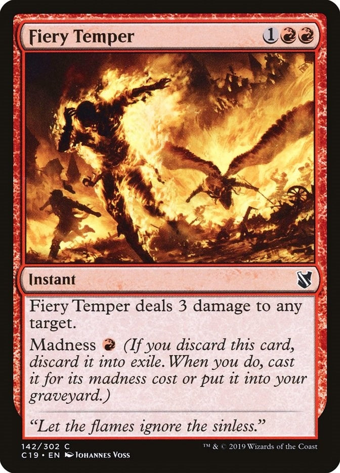 Image for Fiery Temper (142) (C19) - Magic: The Gathering