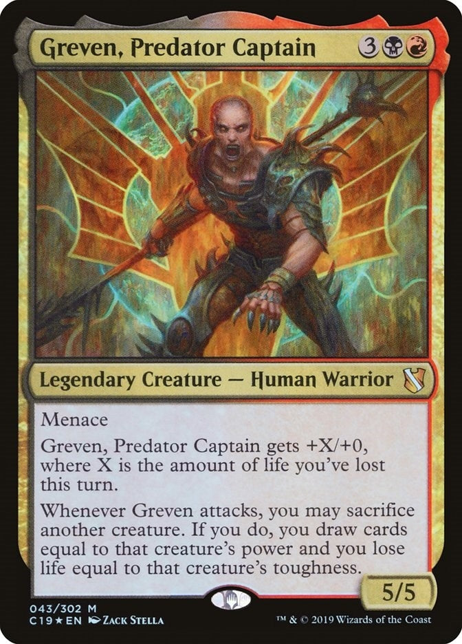 Image for Greven, Predator Captain (43) (C19) - Magic: The Gathering