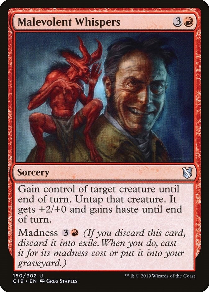 Image for Malevolent Whispers (150) (C19) - Magic: The Gathering