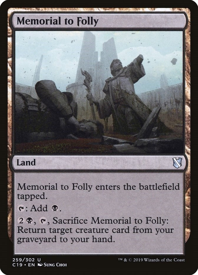 Image for Memorial to Folly (259) (C19) - Magic: The Gathering