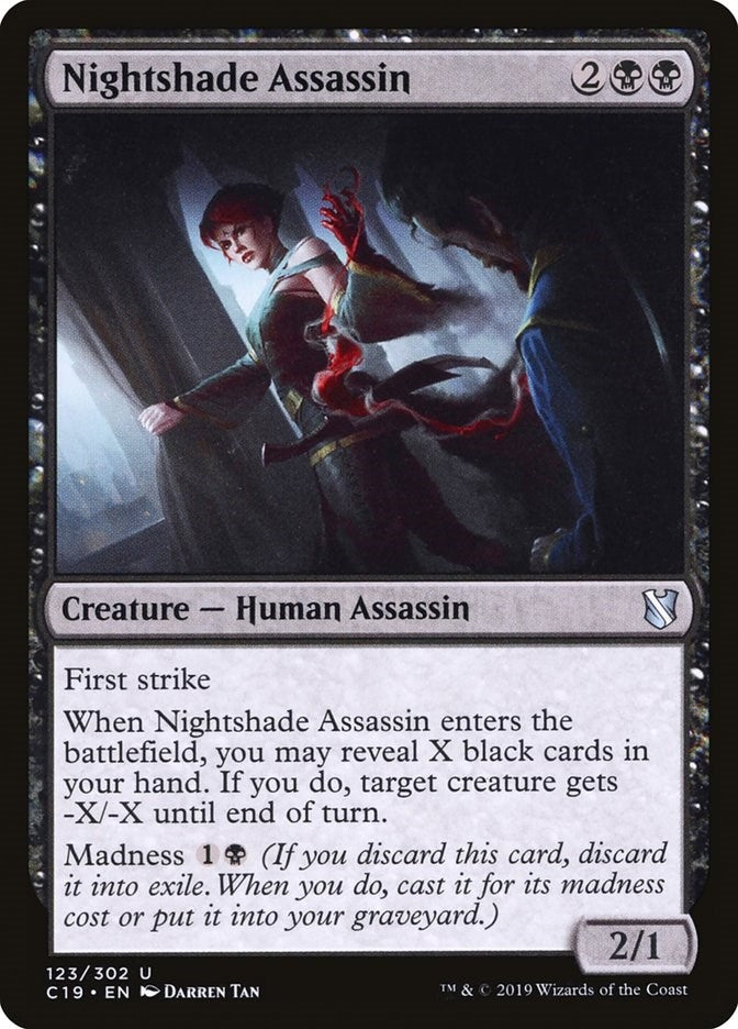 Image for Nightshade Assassin (123) (C19) - Magic: The Gathering